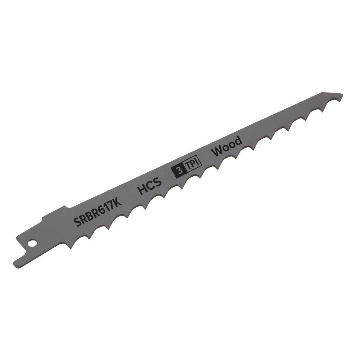 Sealey Reciprocating Saw Blade for Pruning & Coarse Wood 150mm 3tpi - Pack of 5 SRBR617K