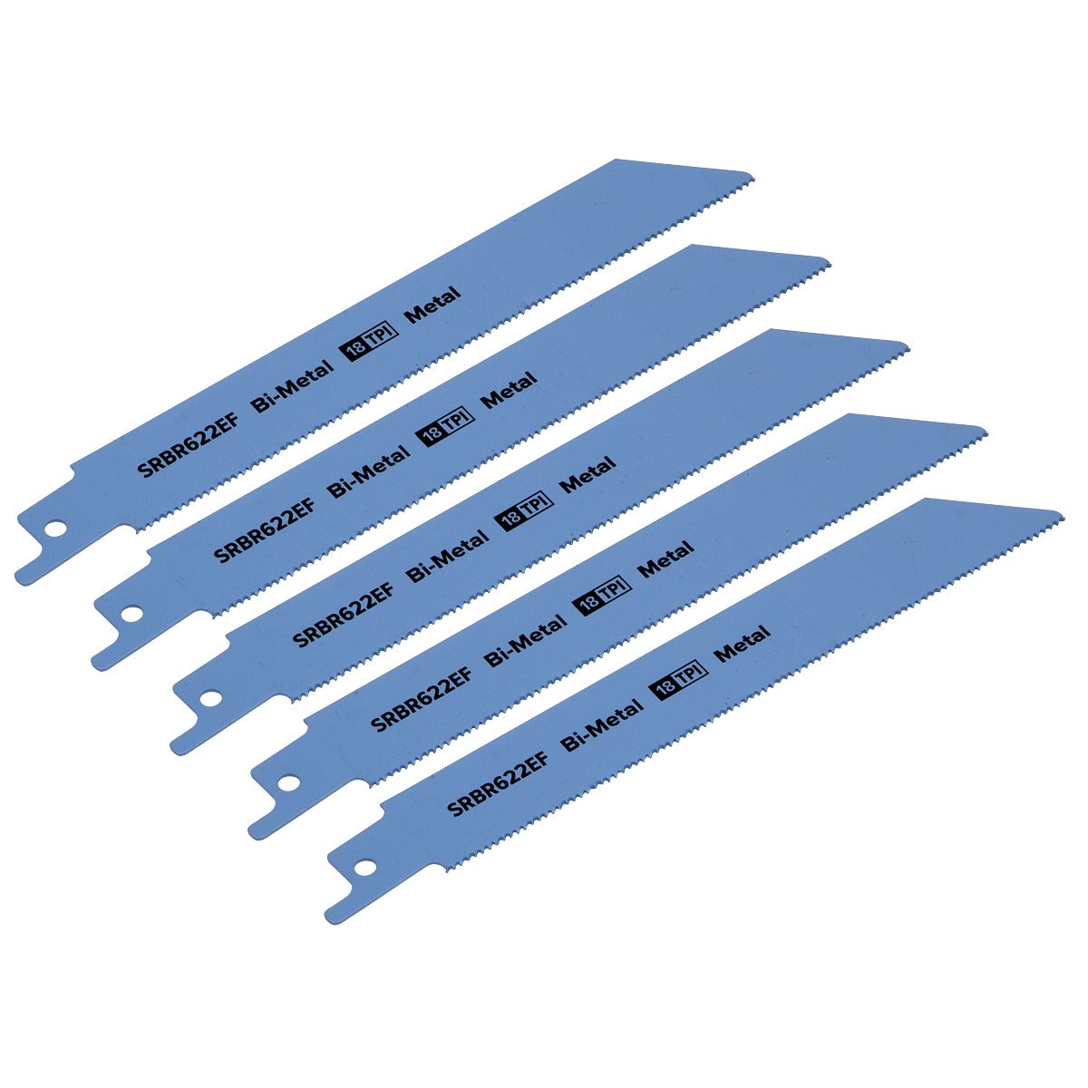 Sealey Reciprocating Saw Blade for Metal 150mm 18tpi - Pack of 5 SRBR622EF