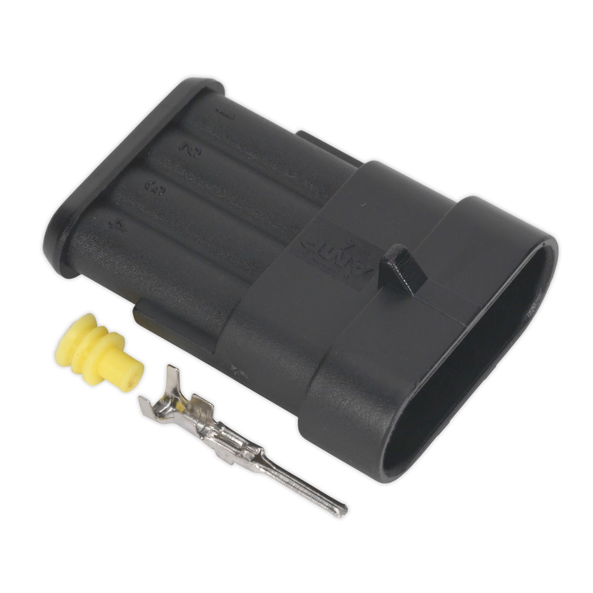 Sealey 4-Way Superseal Male Connector - Pack of 3 SSC4M