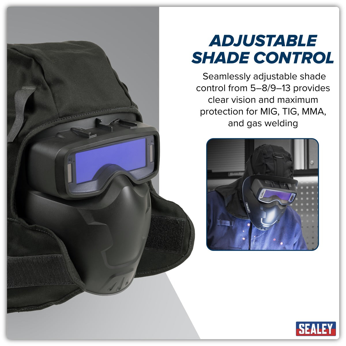 Sealey Auto Darkening Welding Goggles Shade 9-13 SSP102