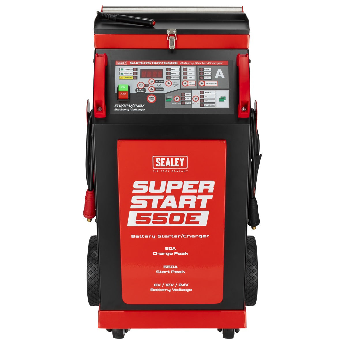 Sealey 6/12/24V Battery Starter/Charger 550A SUPERSTART550E