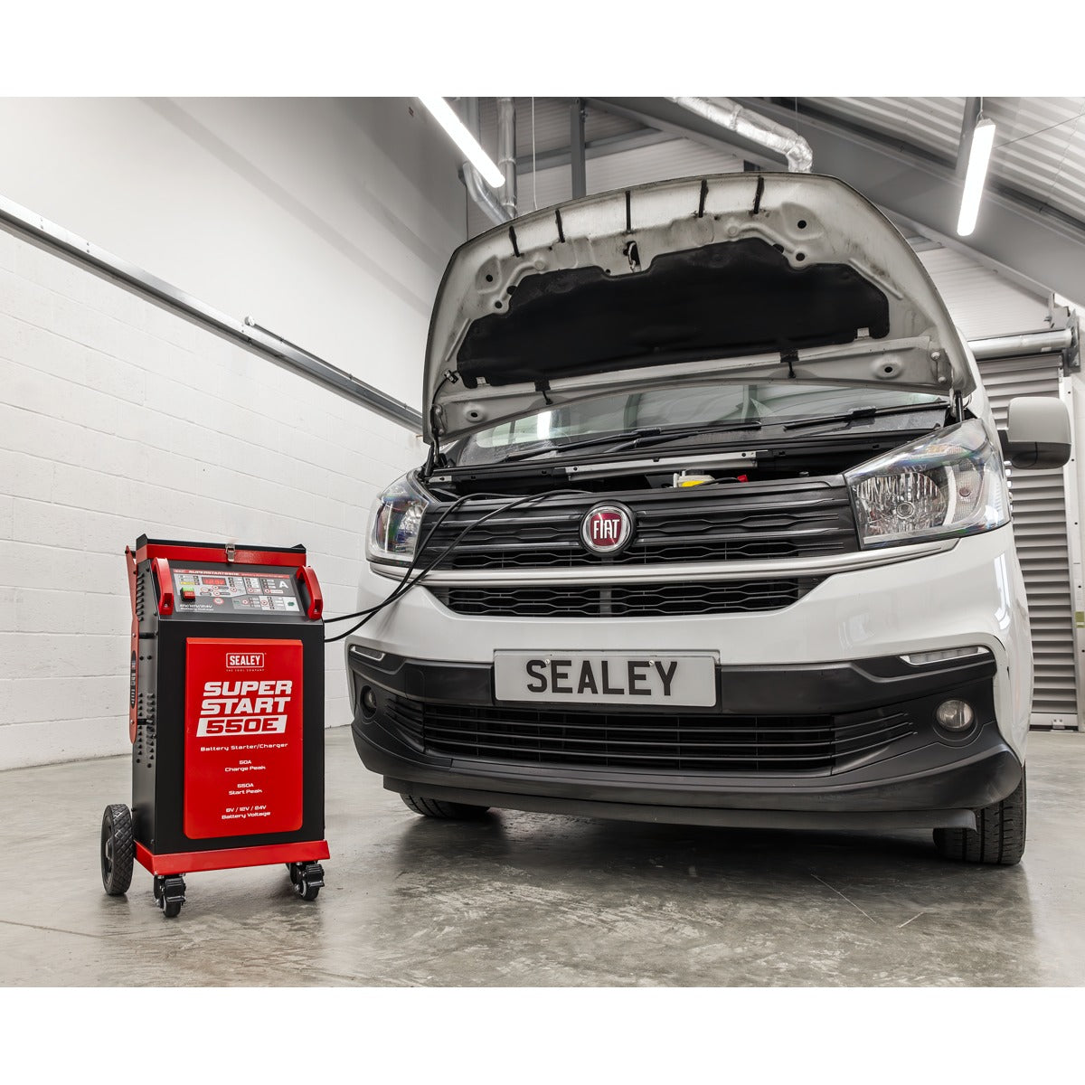 Sealey 6/12/24V Battery Starter/Charger 550A SUPERSTART550E