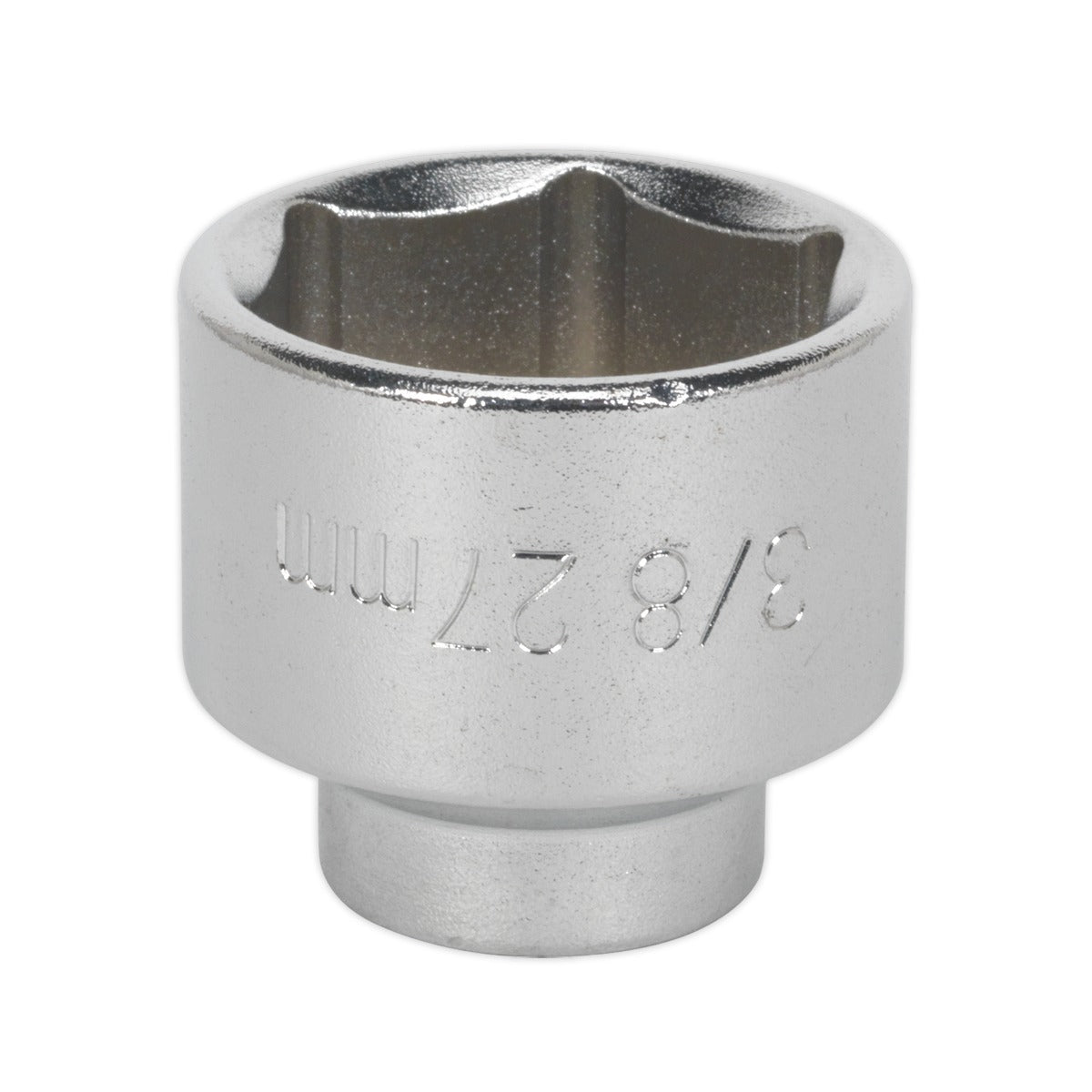 Sealey Low Profile Oil Filter Socket 3/8"Sq Drive 27mm SX112