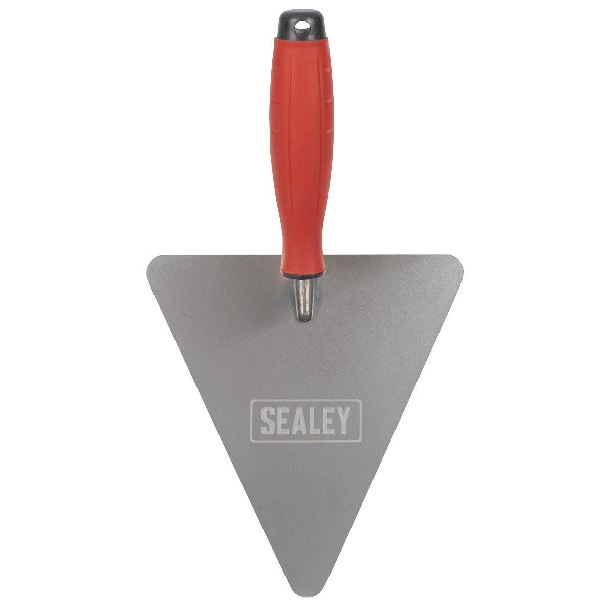 Sealey Stainless Steel Triangular Brick Trowel with Rubber Handle 180mm T1205