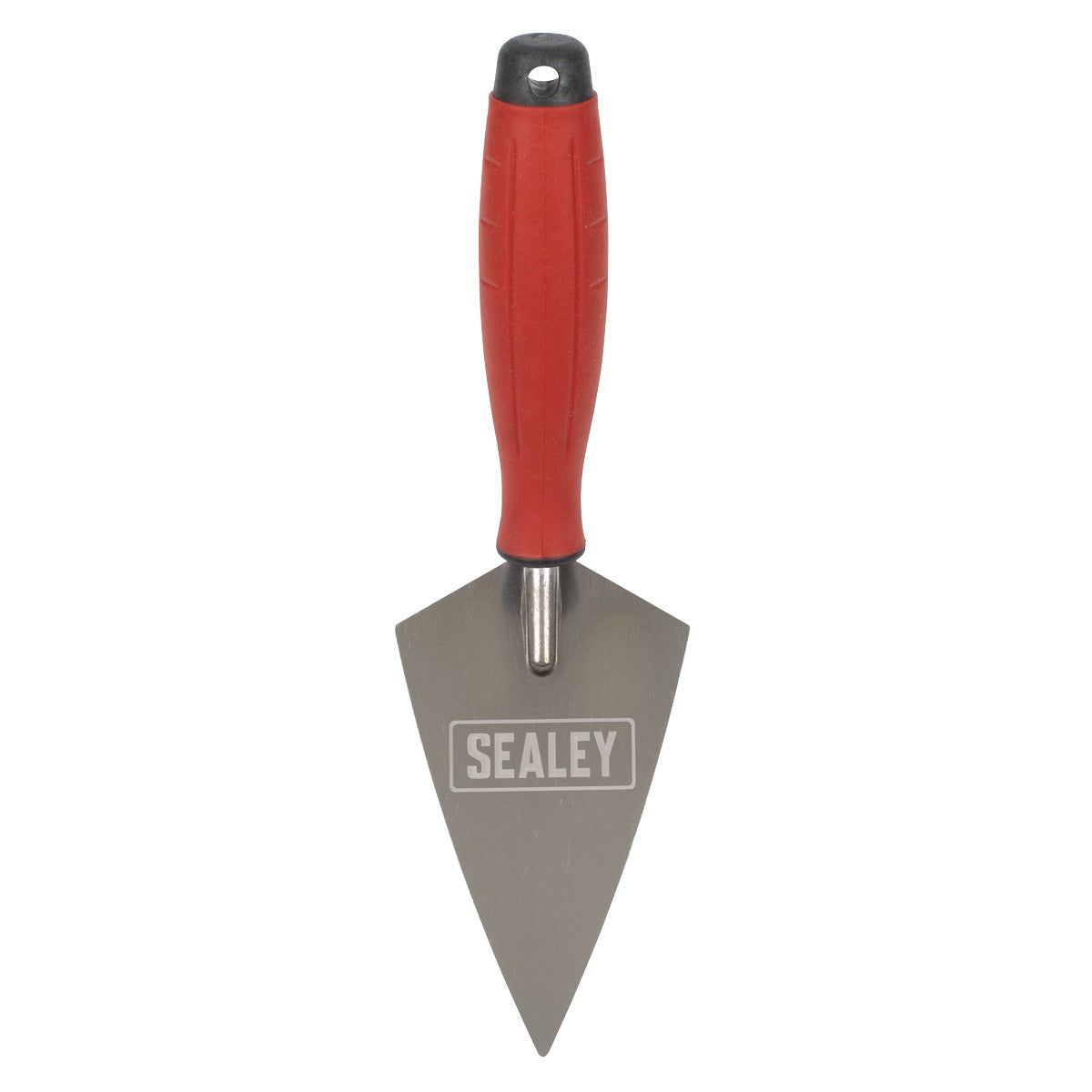 Sealey Stainless Steel Sharp Pointing Trowel with Rubber Handle 140mm T1222