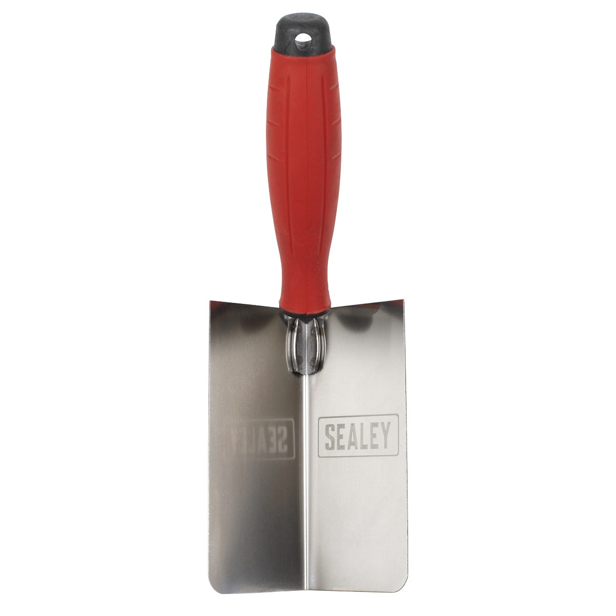 Sealey Stainless Steel Internal Corner Trowel with Rubber Handle 120 x 60mm T1802