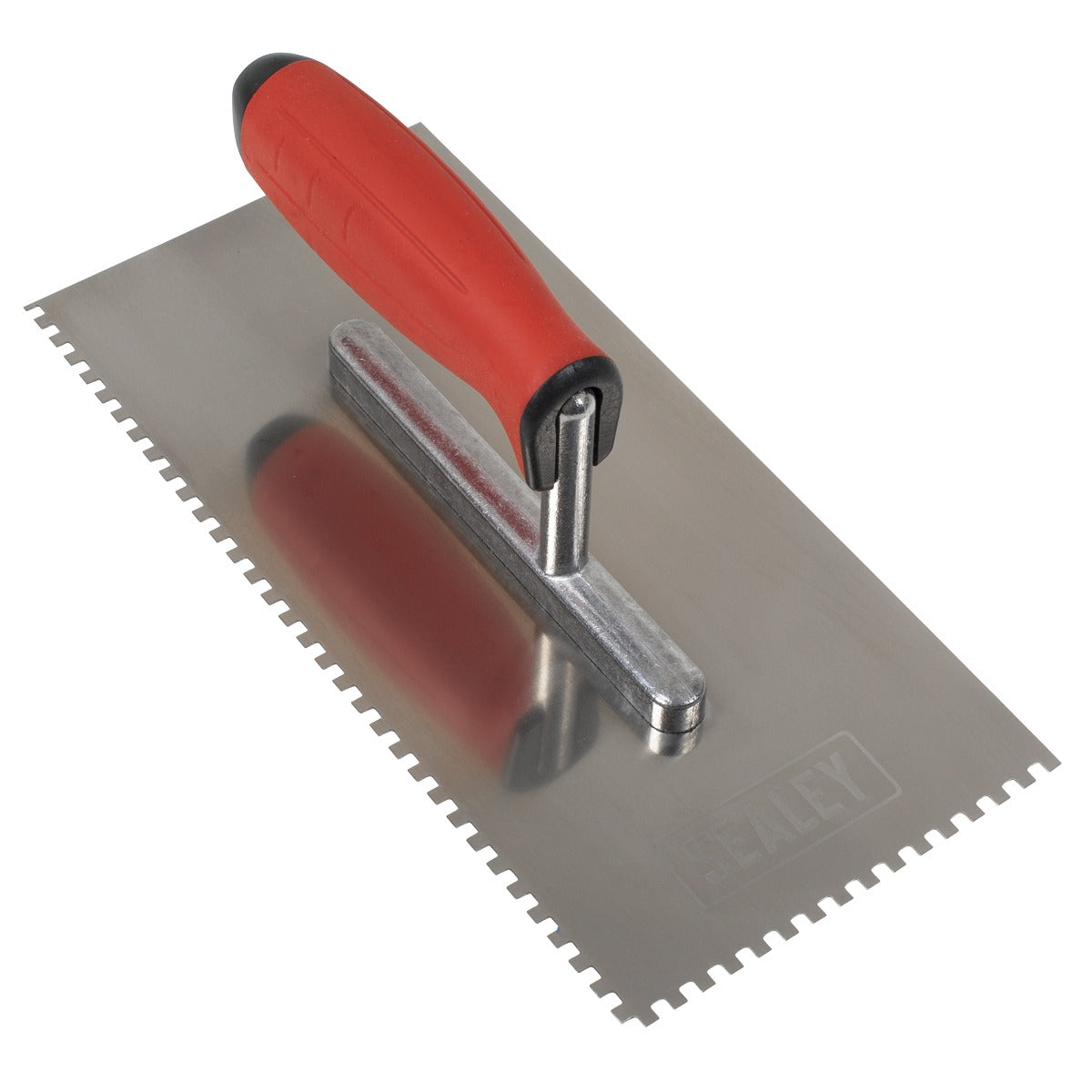 Sealey Stainless Steel 4mm Notched Trowel with Rubber Handle 270mm T7804