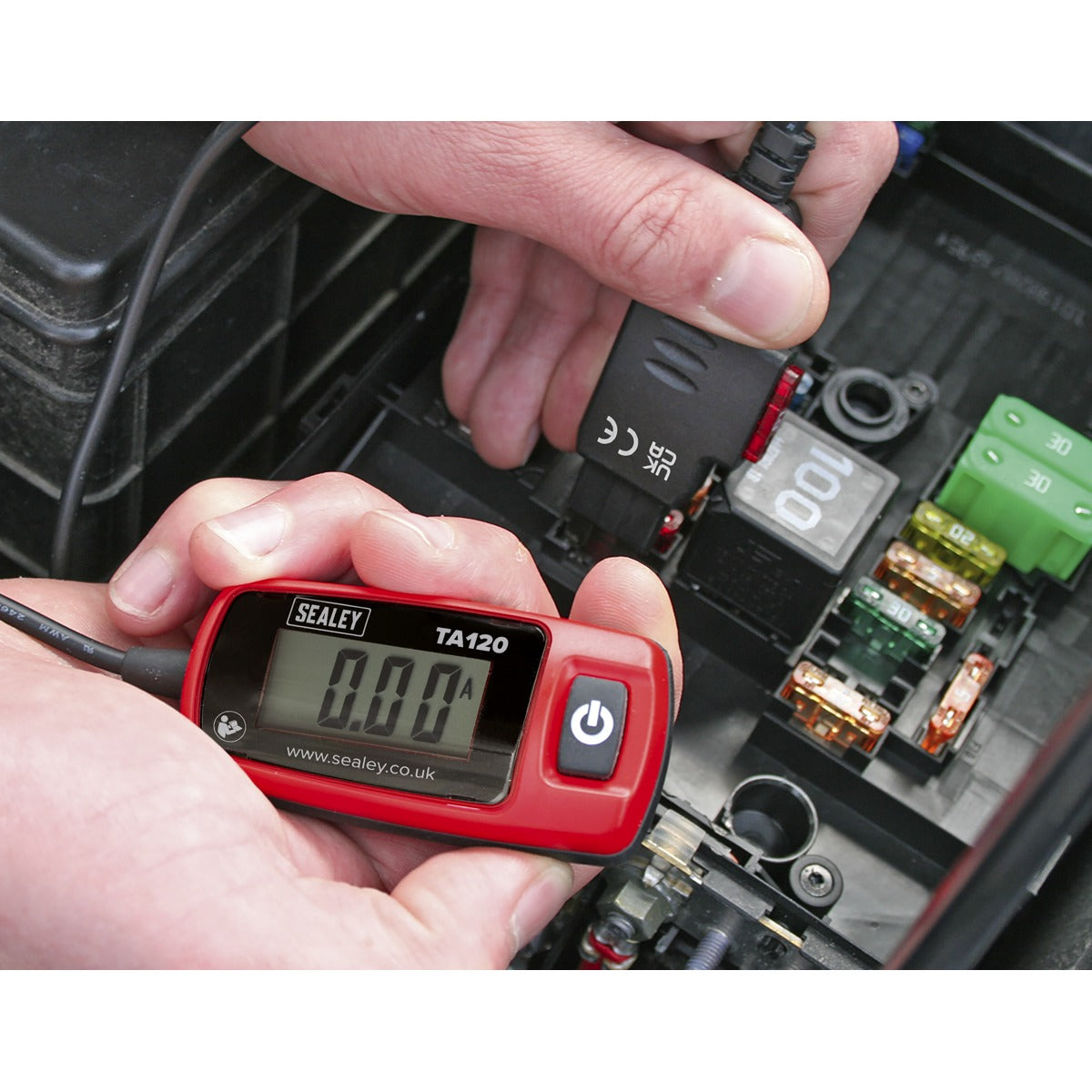 Sealey Automotive Current Tester Standard Blade Fuse 20A TA120