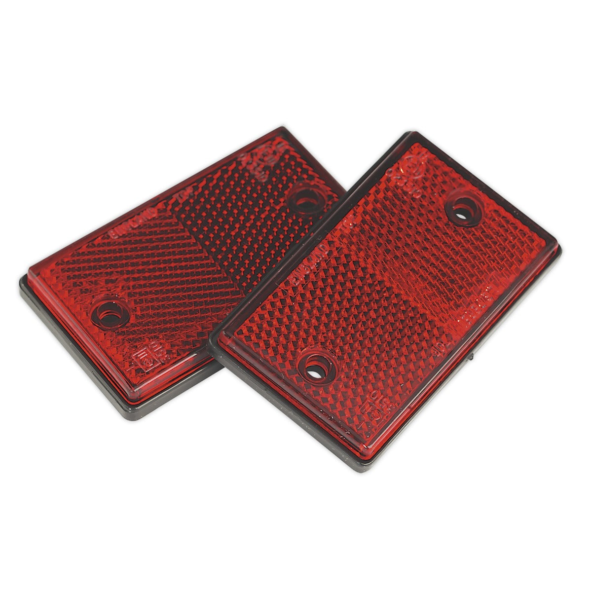 Sealey Reflex Reflector Oblong Red - Pack of 2 TB24