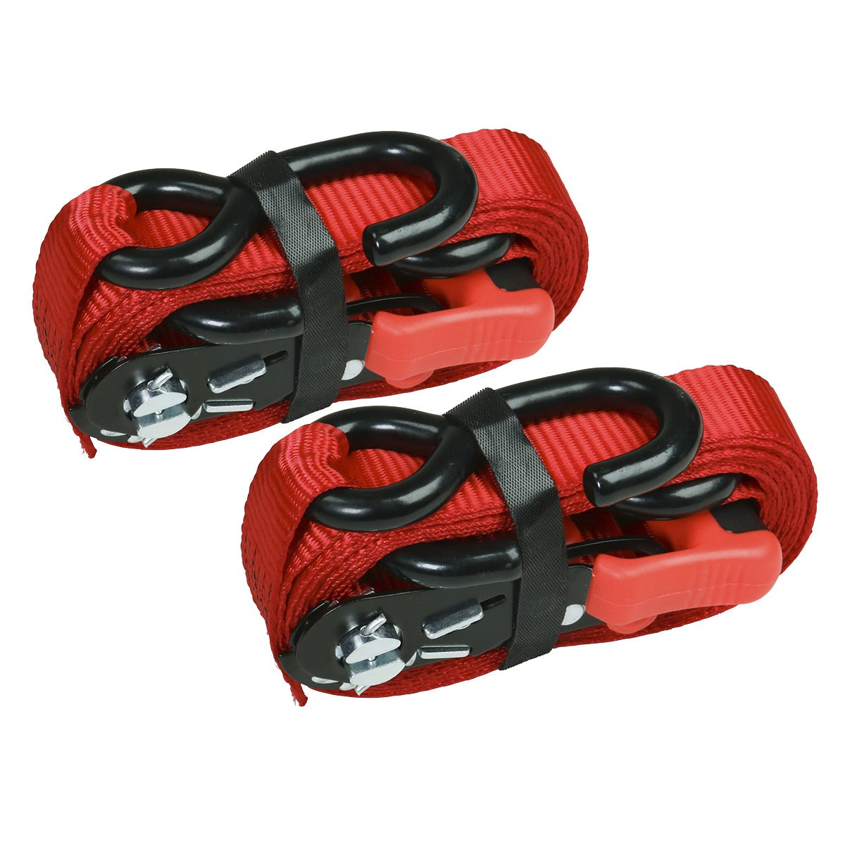 Sealey Slide Ratchet Strap Polyester Webbing with S-Hooks 32mm x 3m 1200kg Breaking Strength TD1202SR