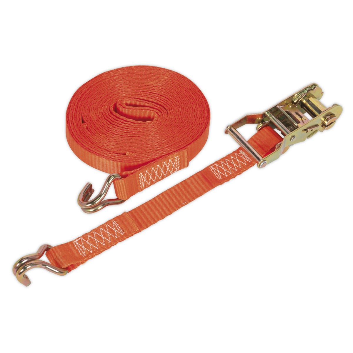 Sealey Ratchet Strap Polyester Webbing 25mm x 8m 1500kg Breaking Strength TD1508J