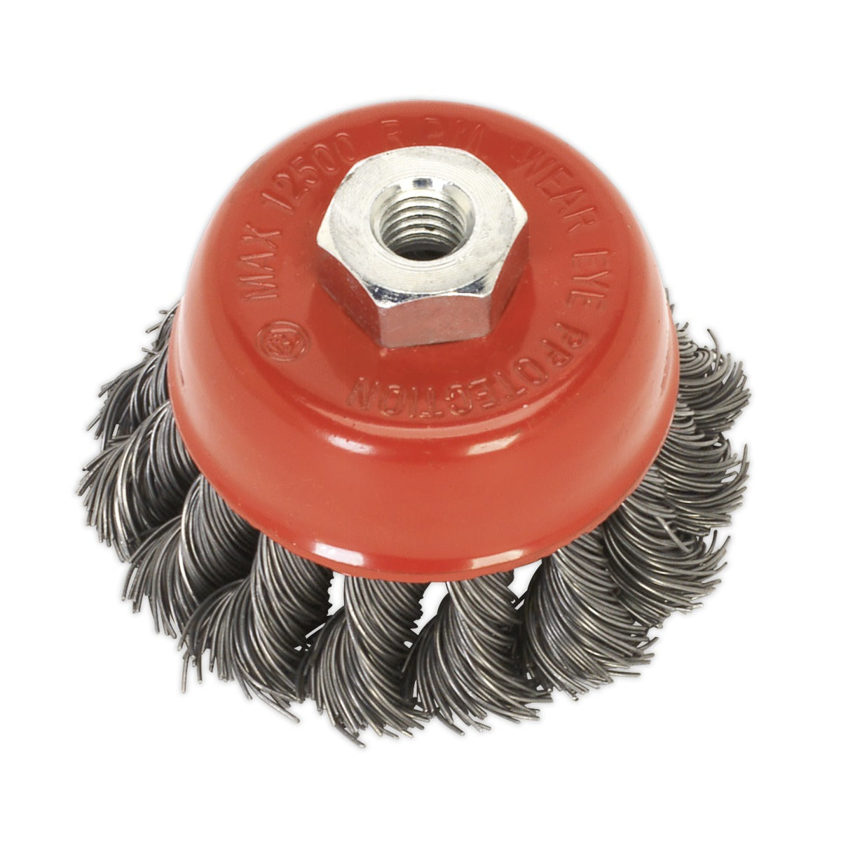 Sealey 65mm Twist Knot Wire Cup Brush M14 x 2mm TKCB651
