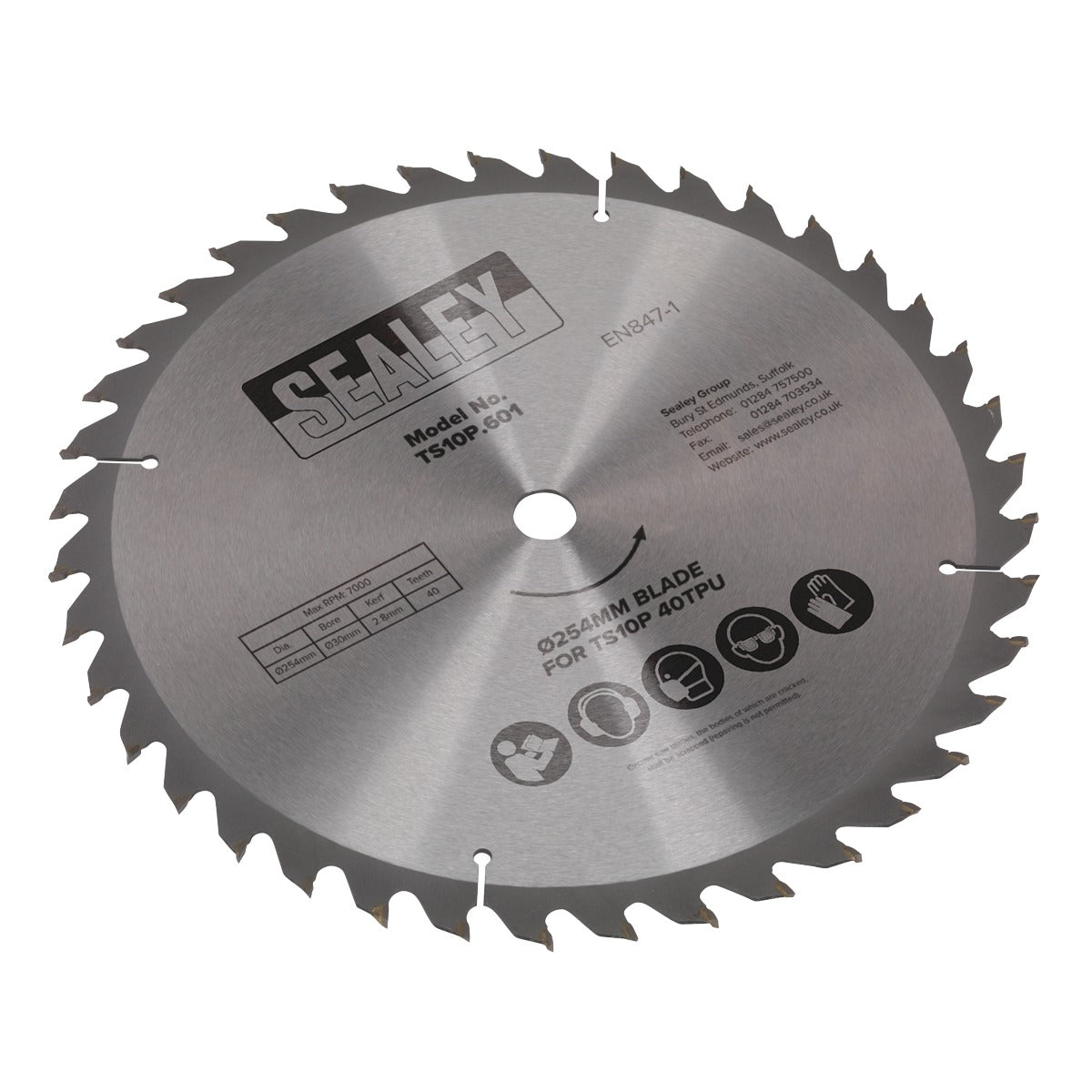 Sealey 254mm Blade for TS10P 40tpu TS10P.601