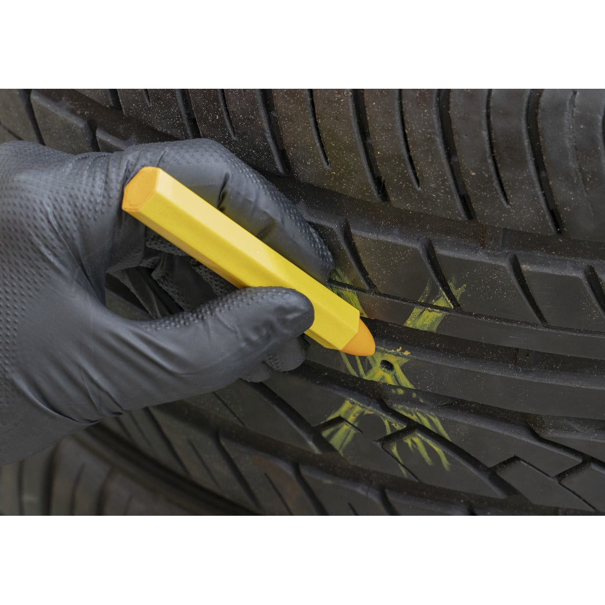 Sealey Tyre Marking Crayon, Yellow - Pack of 6 TST14