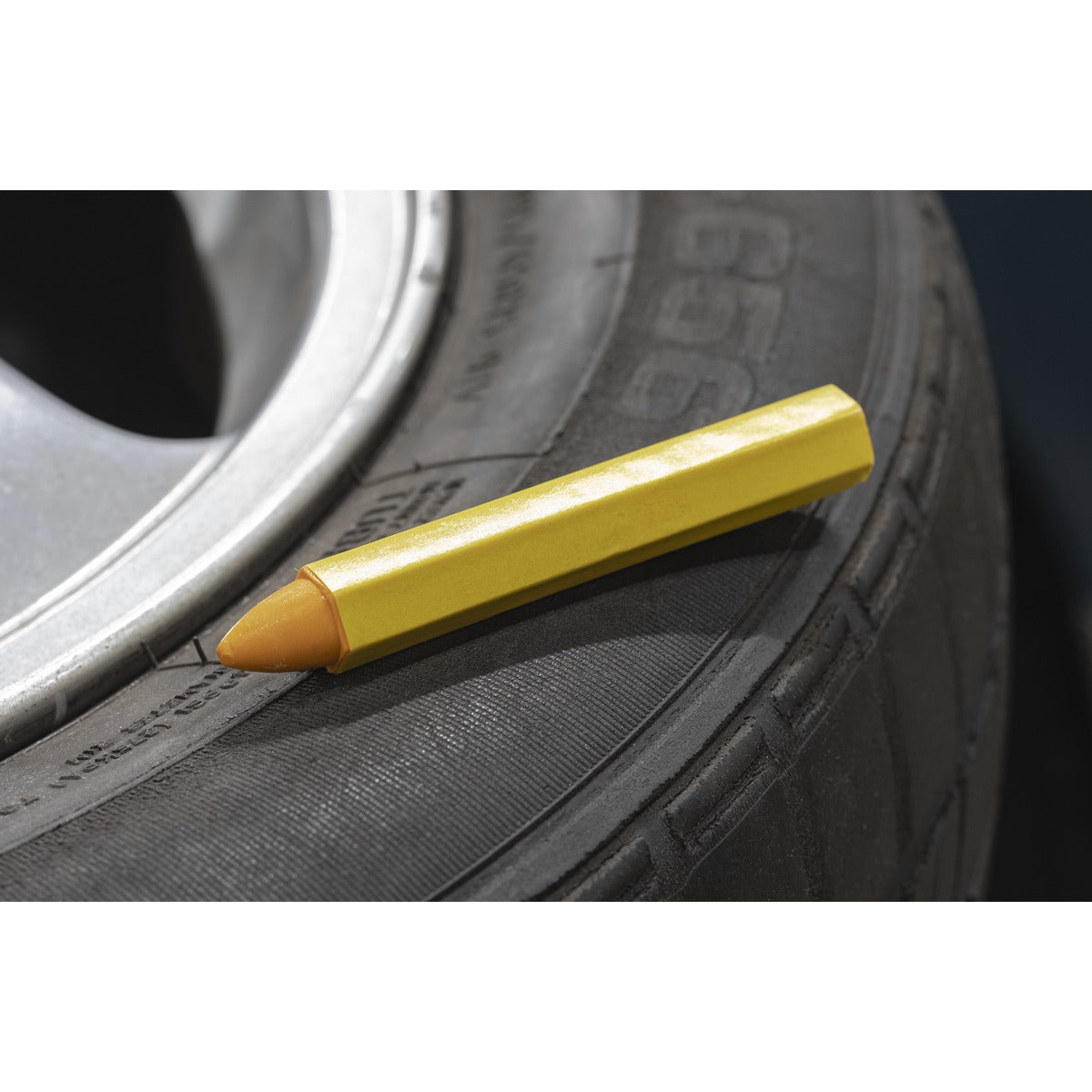 Sealey Tyre Marking Crayon, Yellow - Pack of 6 TST14