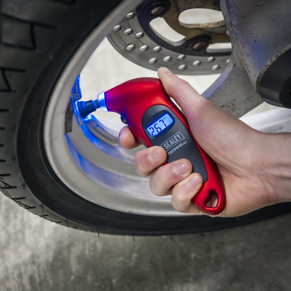 Sealey Digital Tyre Pressure Gauge TSTPG10