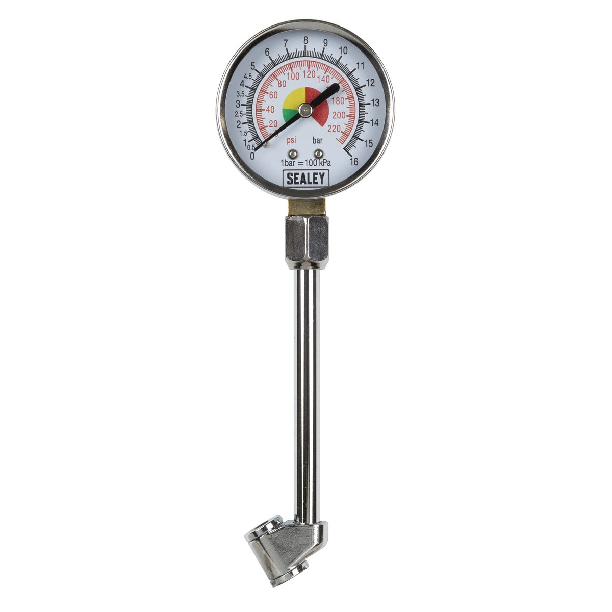 Sealey Twin Connector Tyre Pressure Gauge TSTPG34