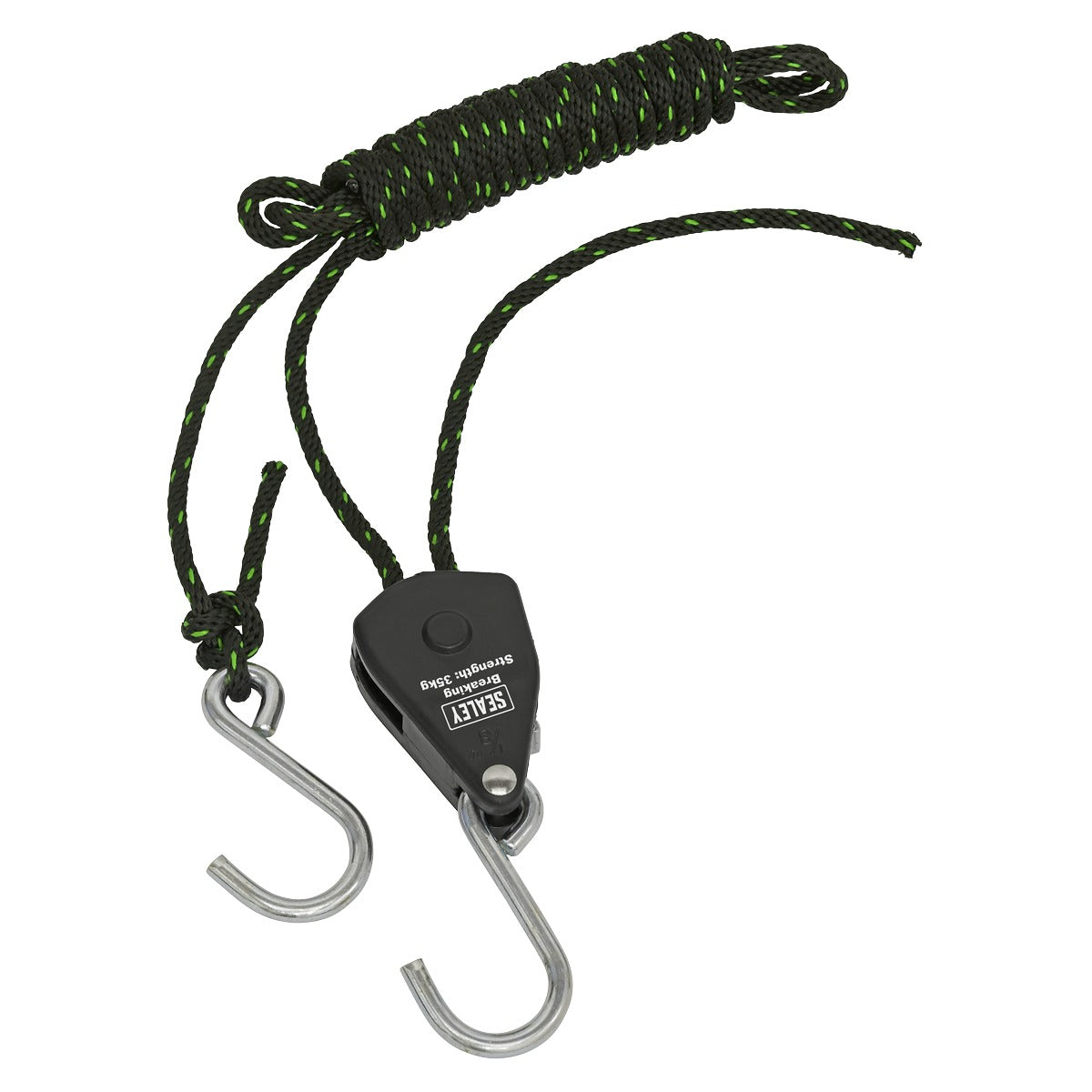 Sealey Ratchet Parts Hanger/Tie Down with S-Shaped Hooks 2m - Pack of 2 VS0118