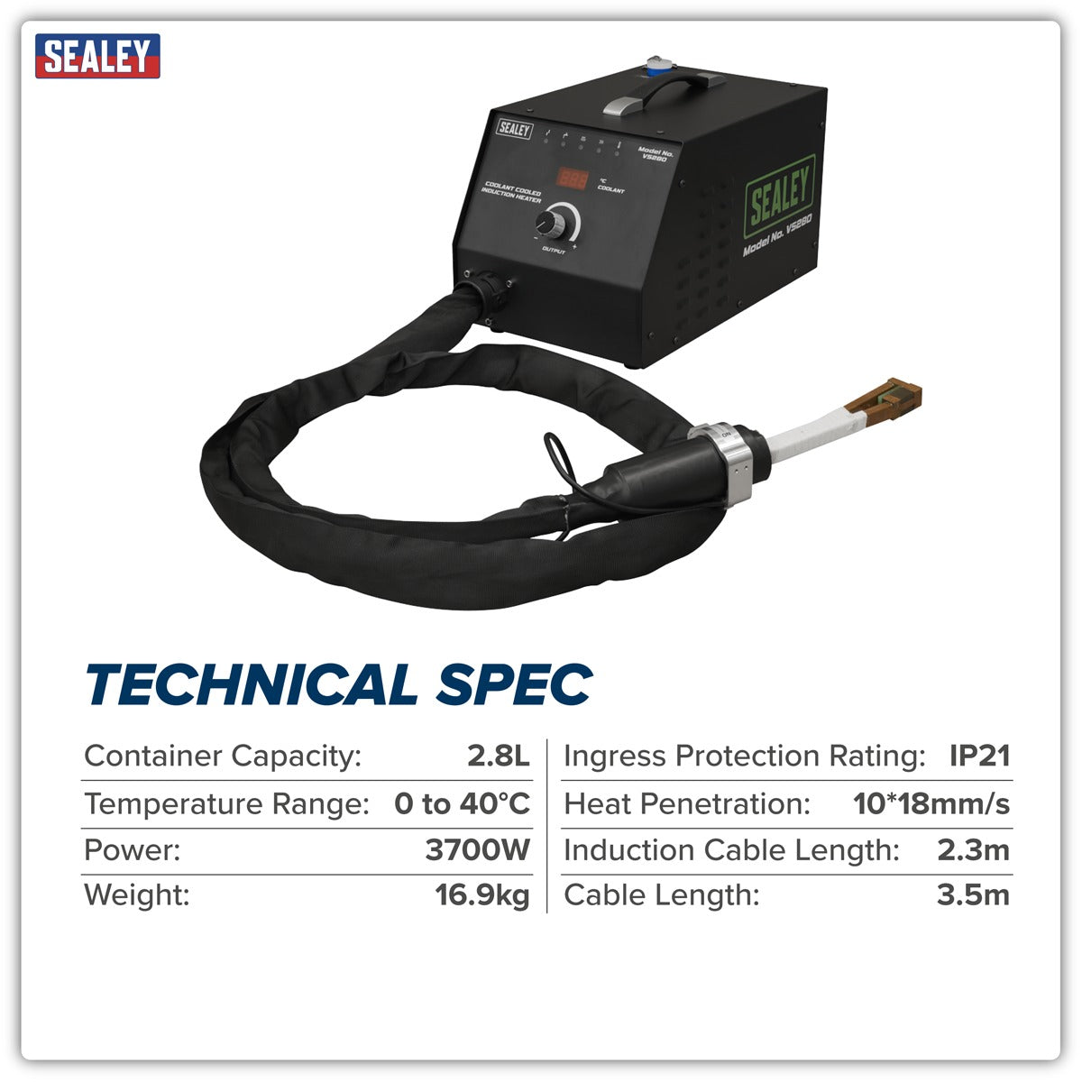 Sealey Coolant Cooled Induction Heater 3700W VS280