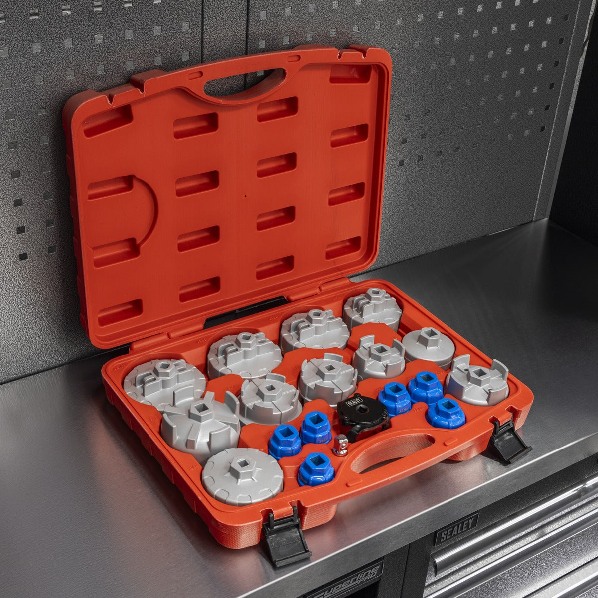 Sealey Oil Filter Cap Wrench Set 19pc VS7013