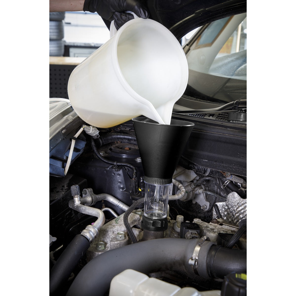 Sealey Engine Oil Funnel Set 3pc - Renault/Nissan VS7104