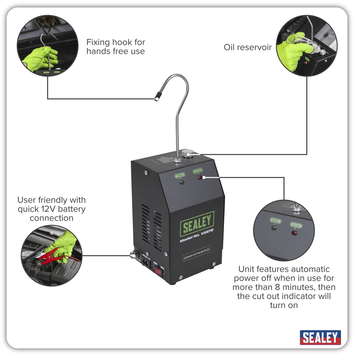 Sealey Leak Detector Smoke Diagnostic Tool VS872