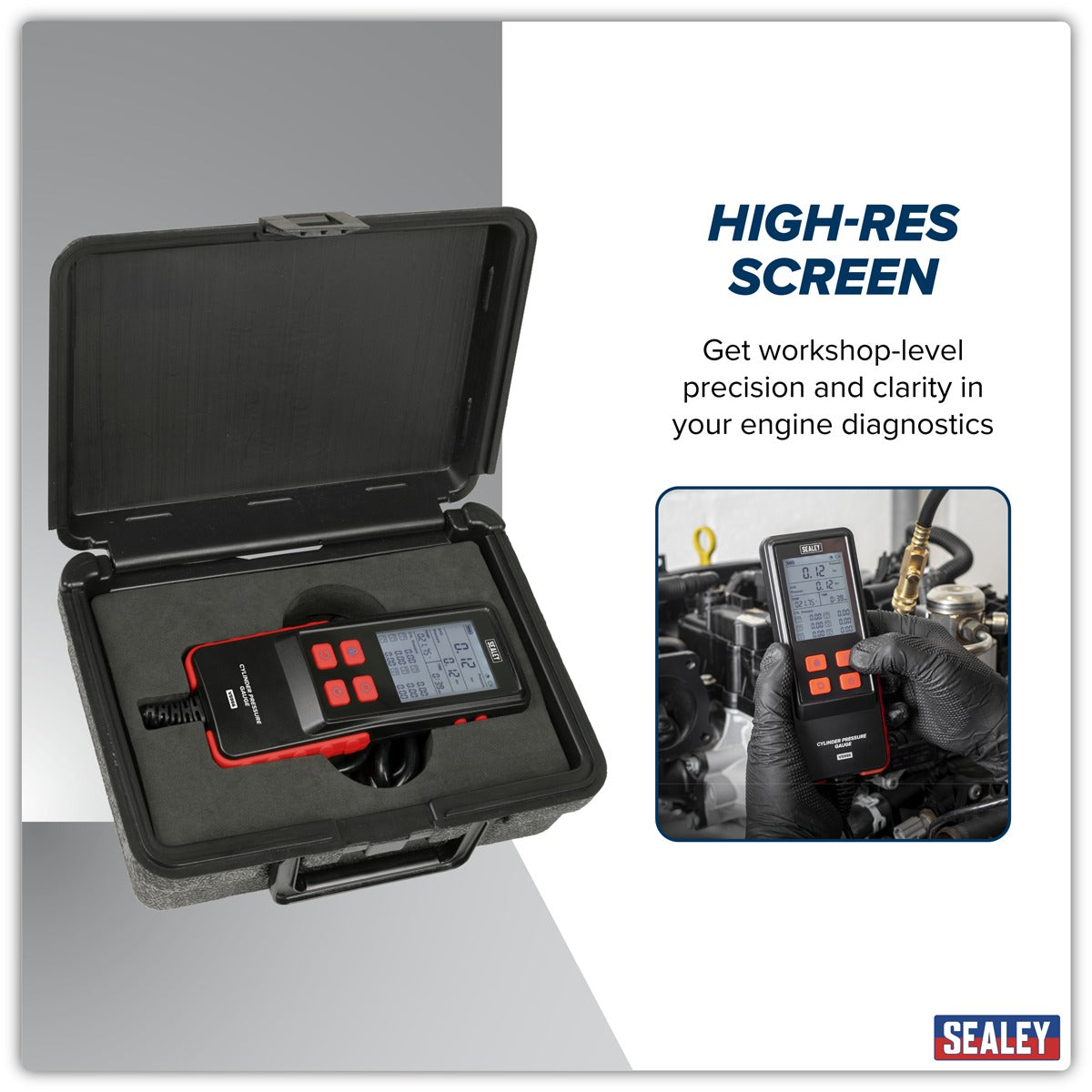 Sealey Digital Compression Test Kit 10pc VS956