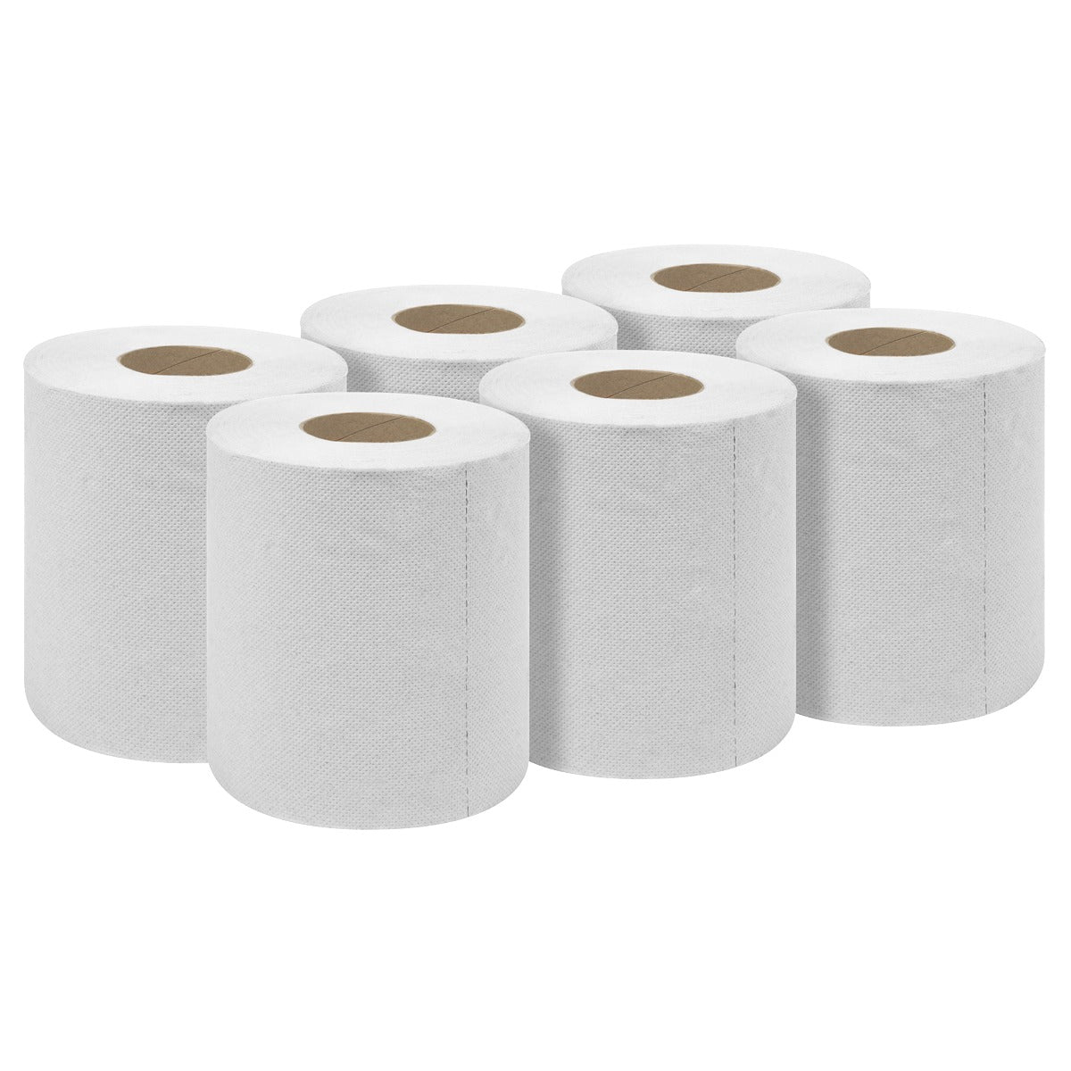 Sealey 2-Ply Embossed White Paper Roll 60m - Pack of 6 WHT60