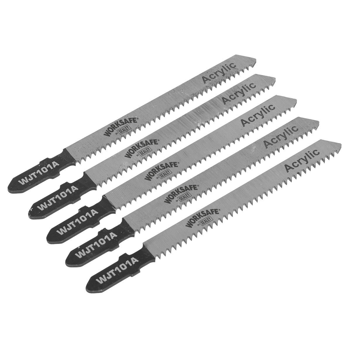 Sealey Worksafe Jigsaw Blade for Metal 75mm 12tpi - Pack of 5 WJT101A