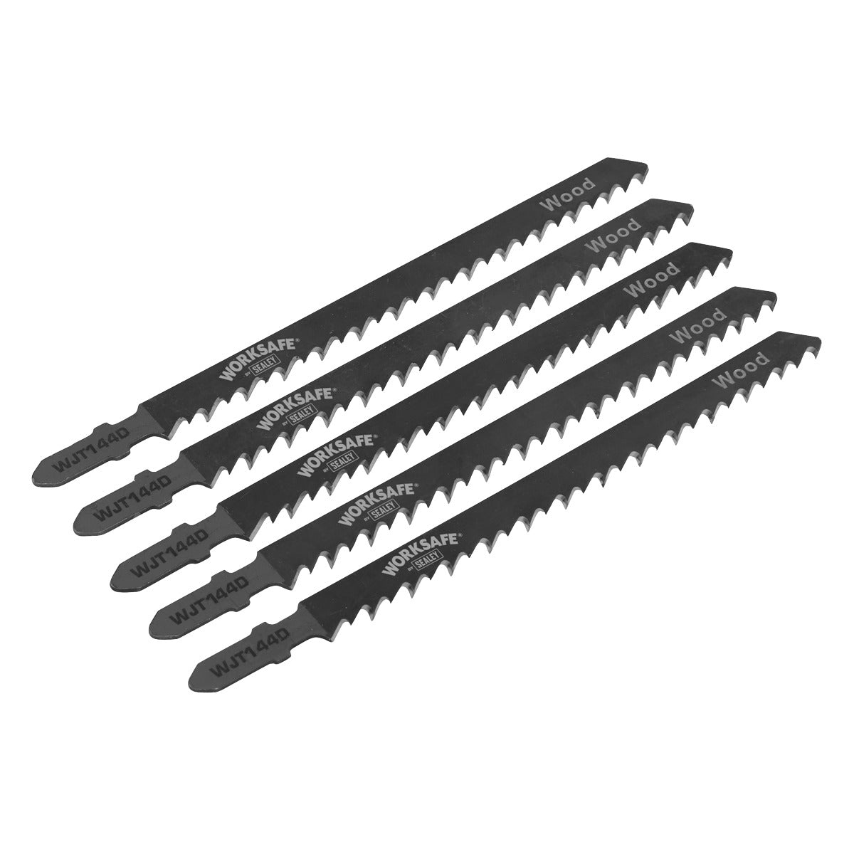 Sealey Jigsaw Blade for Wood 75mm 6tpi - Pack of 5 WJT144D