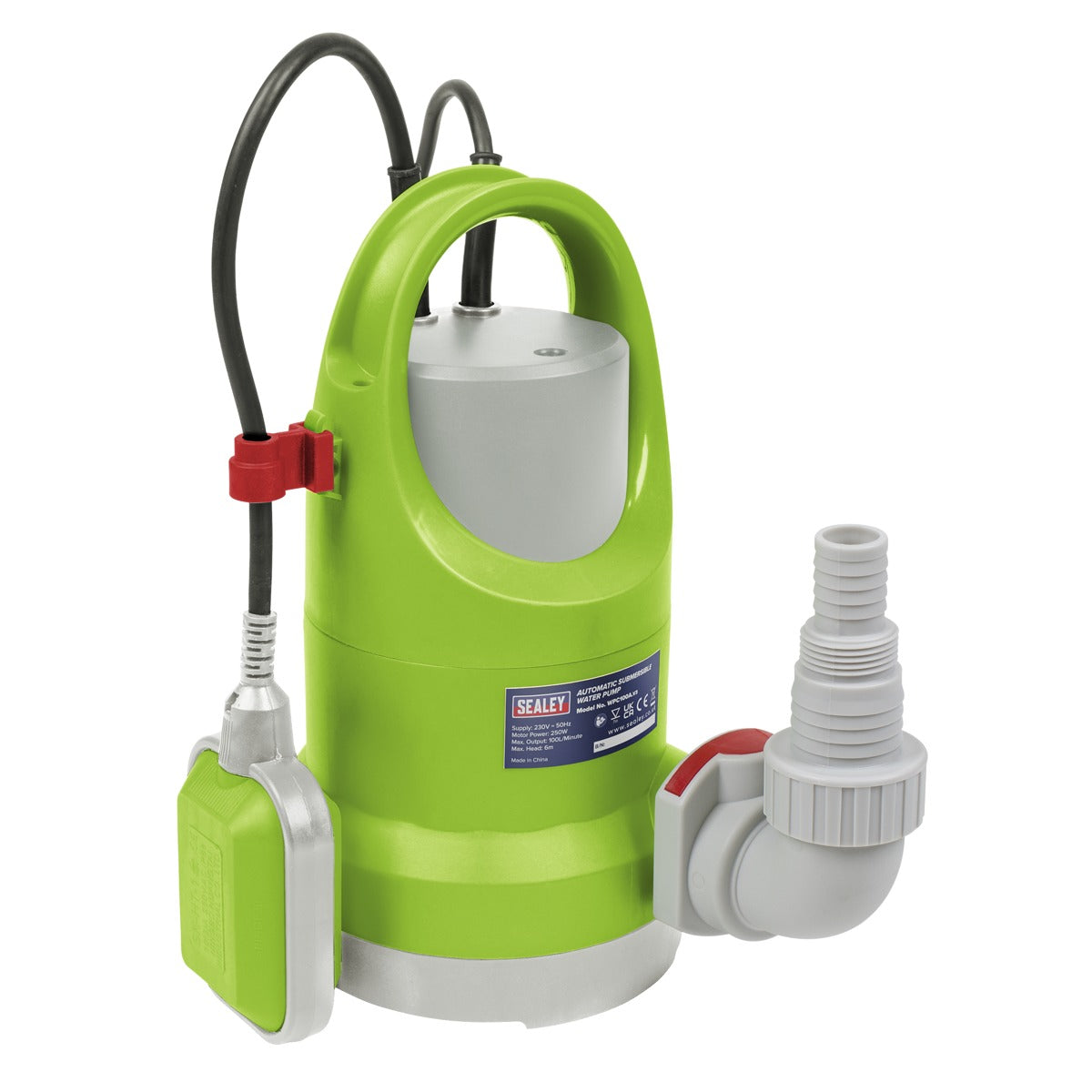 Sealey Submersible Water Pump Automatic 100L/min 230V WPC100A