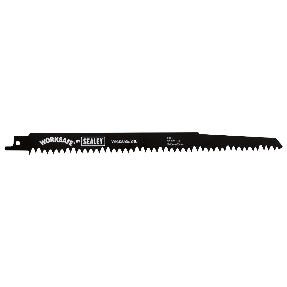 Sealey Reciprocating Saw Blade for Wood 240mm 5tpi - Pack of 5 WRS3029/240