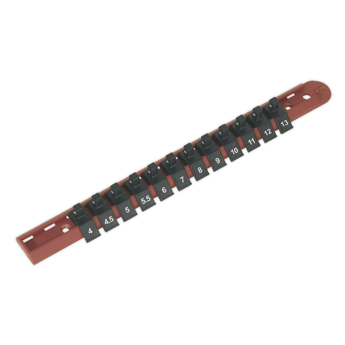 Premier Socket Retaining Rail with 12 Clips 1/4"Sq Drive AK1412