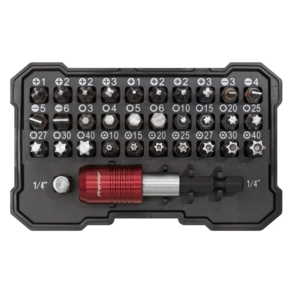 Premier Colour-Coded Power Tool Bit Set 32pc AK2110
