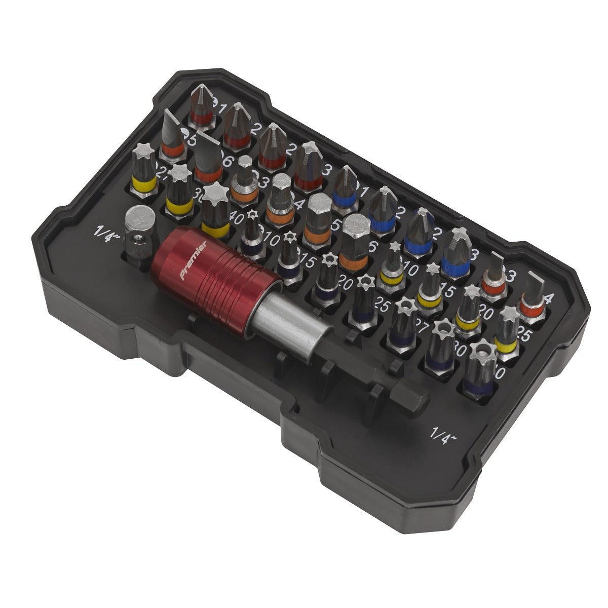 Premier Colour-Coded Power Tool Bit Set 32pc AK2110