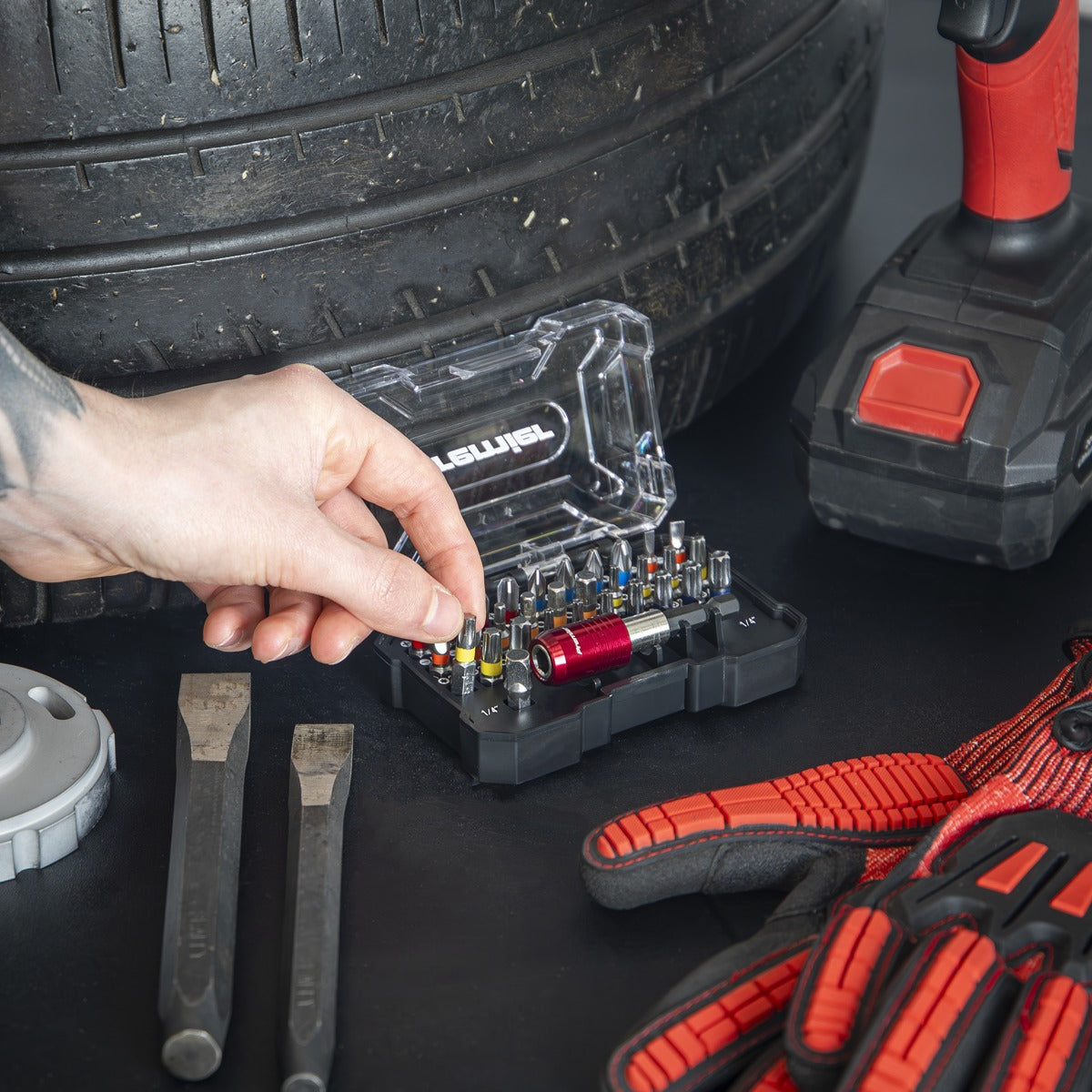 Premier Colour-Coded Power Tool Bit Set 32pc AK2110