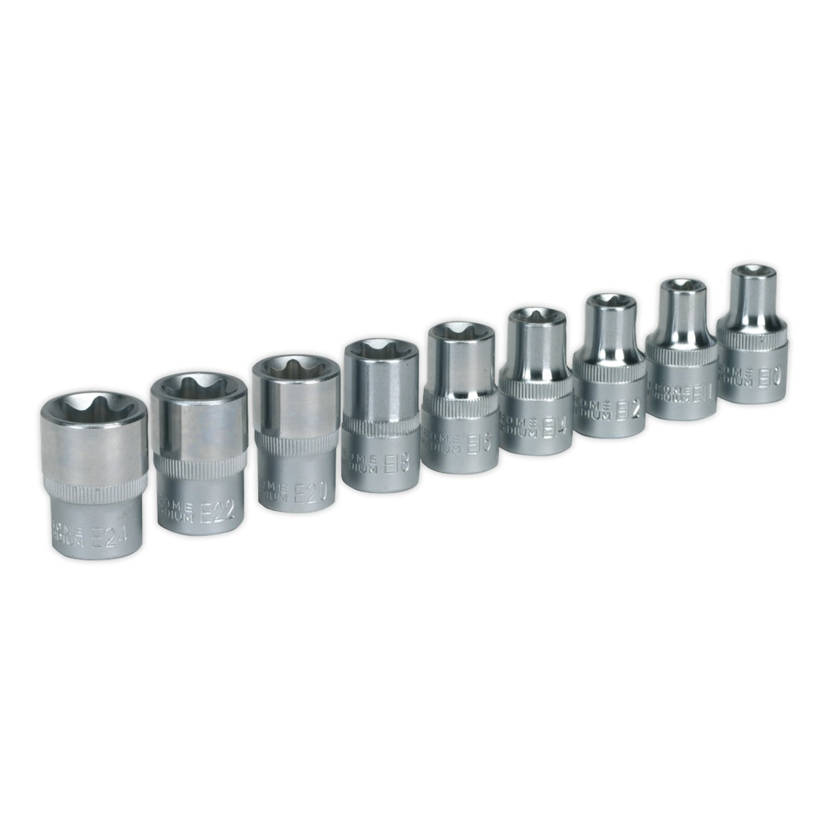 Premier TRX-Star Female Socket Set 1/2"Sq Drive 9pc AK230