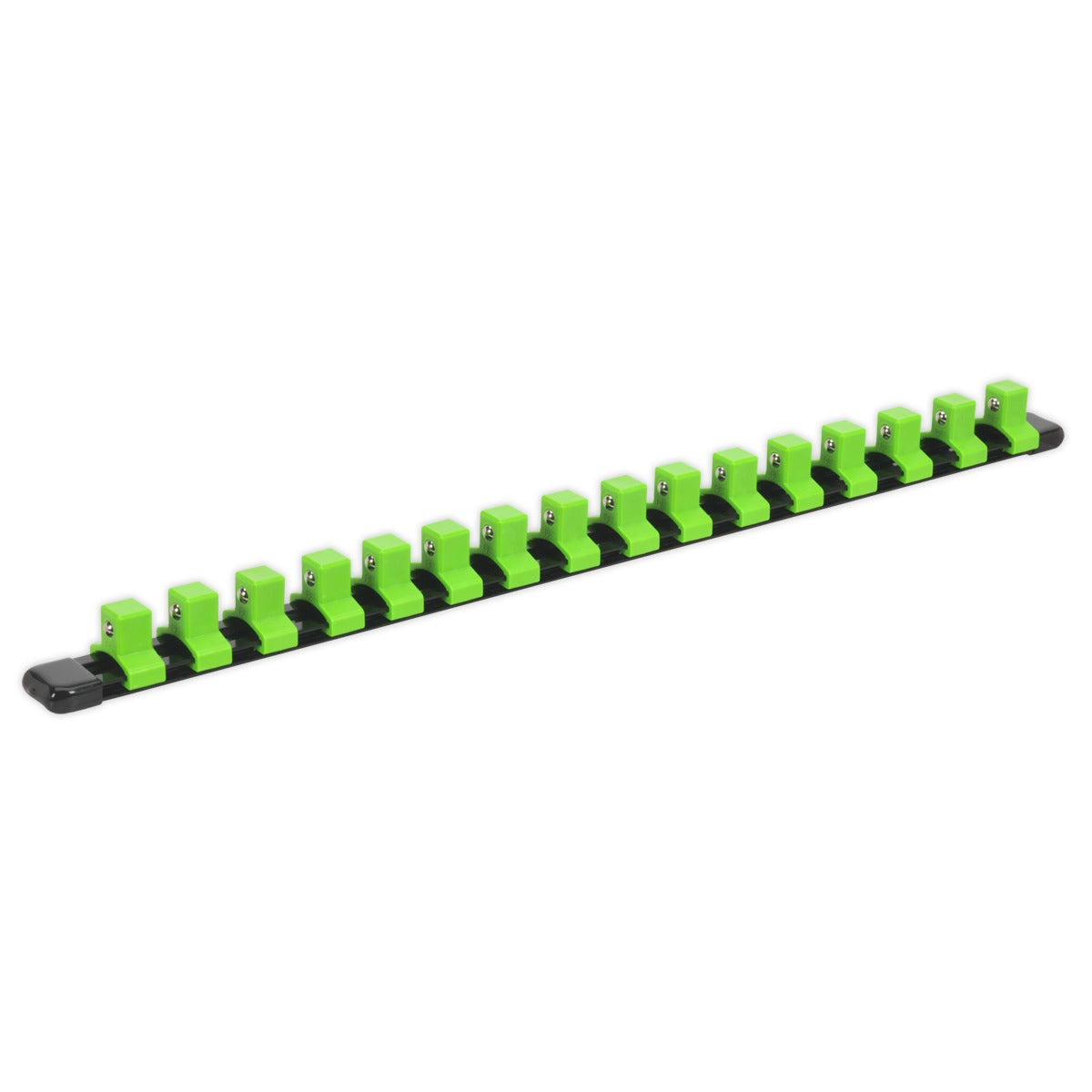 Premier Socket Retaining Rail with 16 Clips 1/2"Sq Drive - Hi-Vis Green AK27054HV