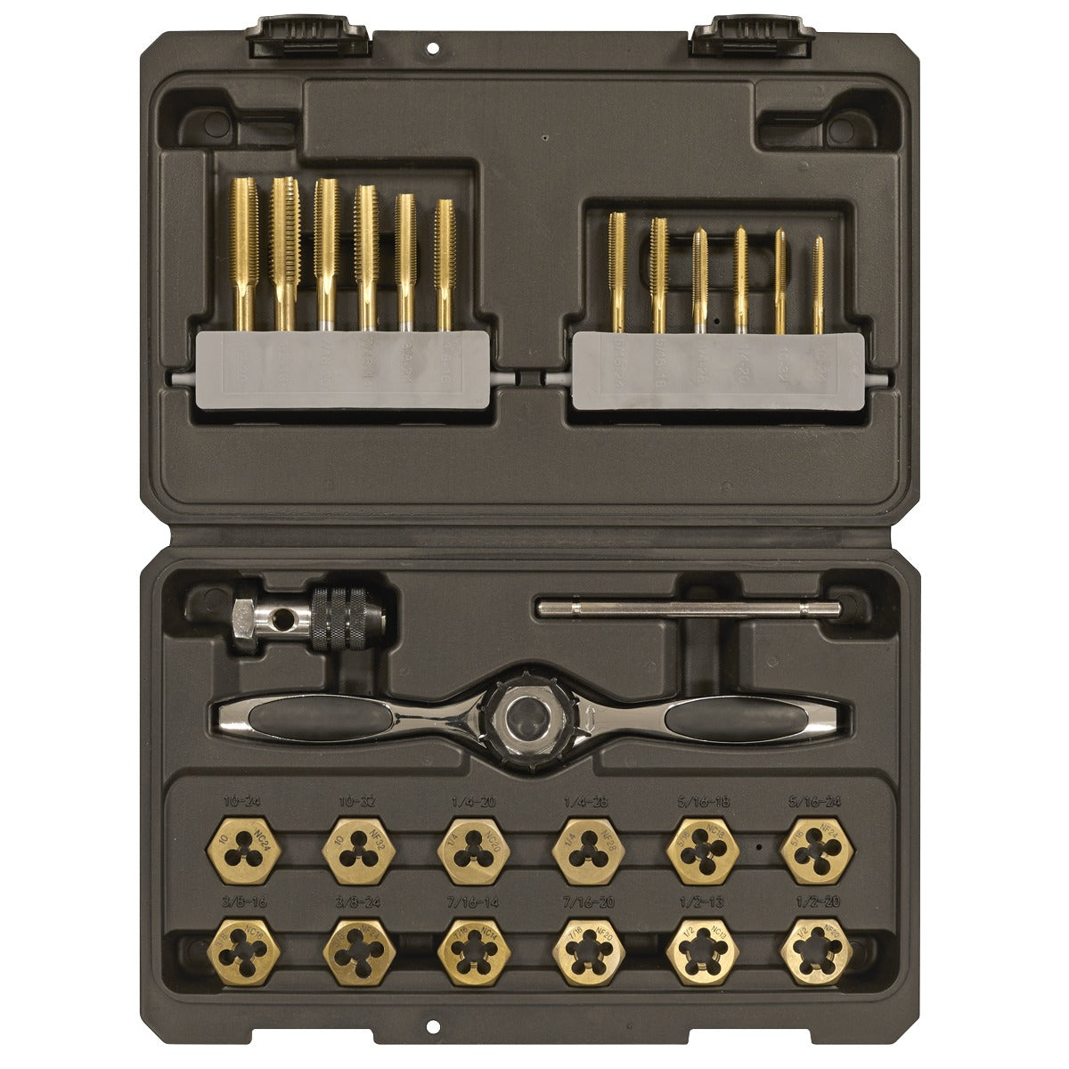 Premier Hexagonal Tap & Die Set 26pc Hexagonal - Imperial - Titanium Coated AK3026IMP