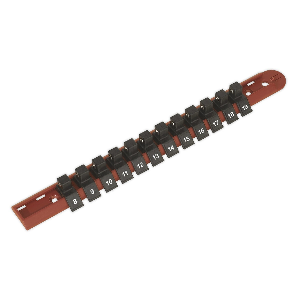 Premier Socket Retaining Rail with 12 Clips 3/8"Sq Drive AK3812