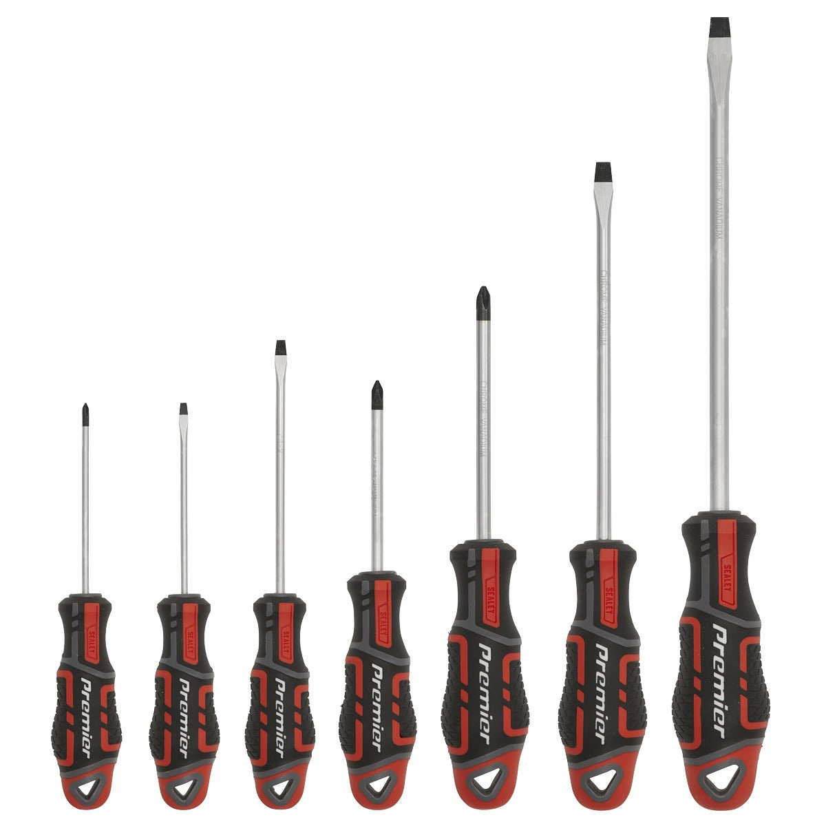Premier GripMAX Screwdriver Set 7pc - Red AK4321