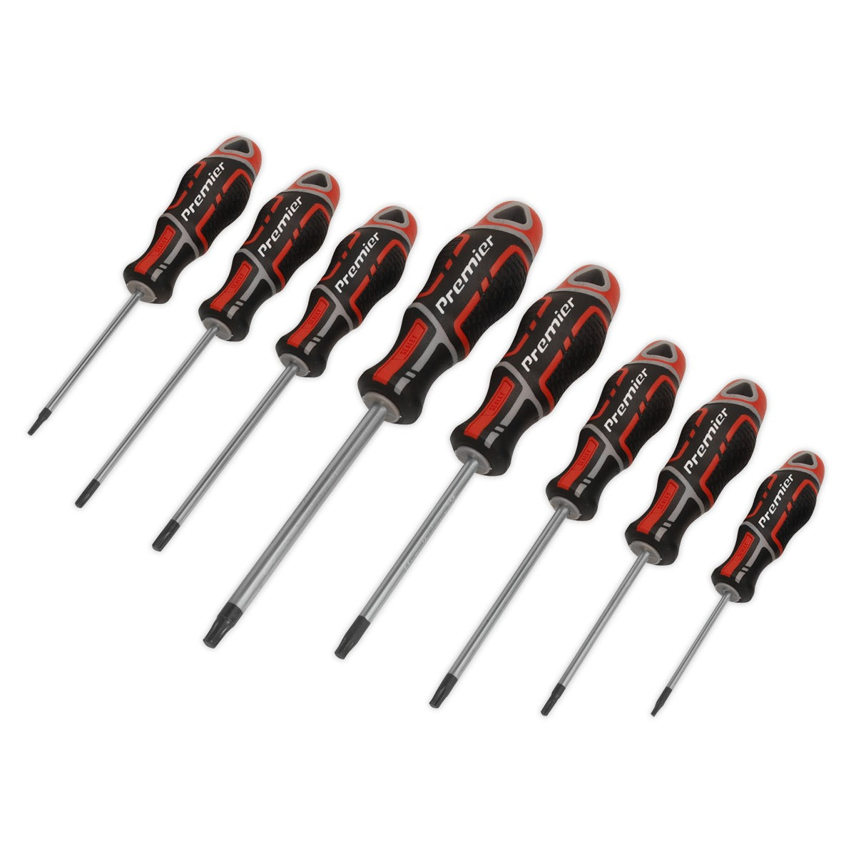 Premier GripMAX Security TRX-Star Screwdriver Set 8pc - Red AK4323