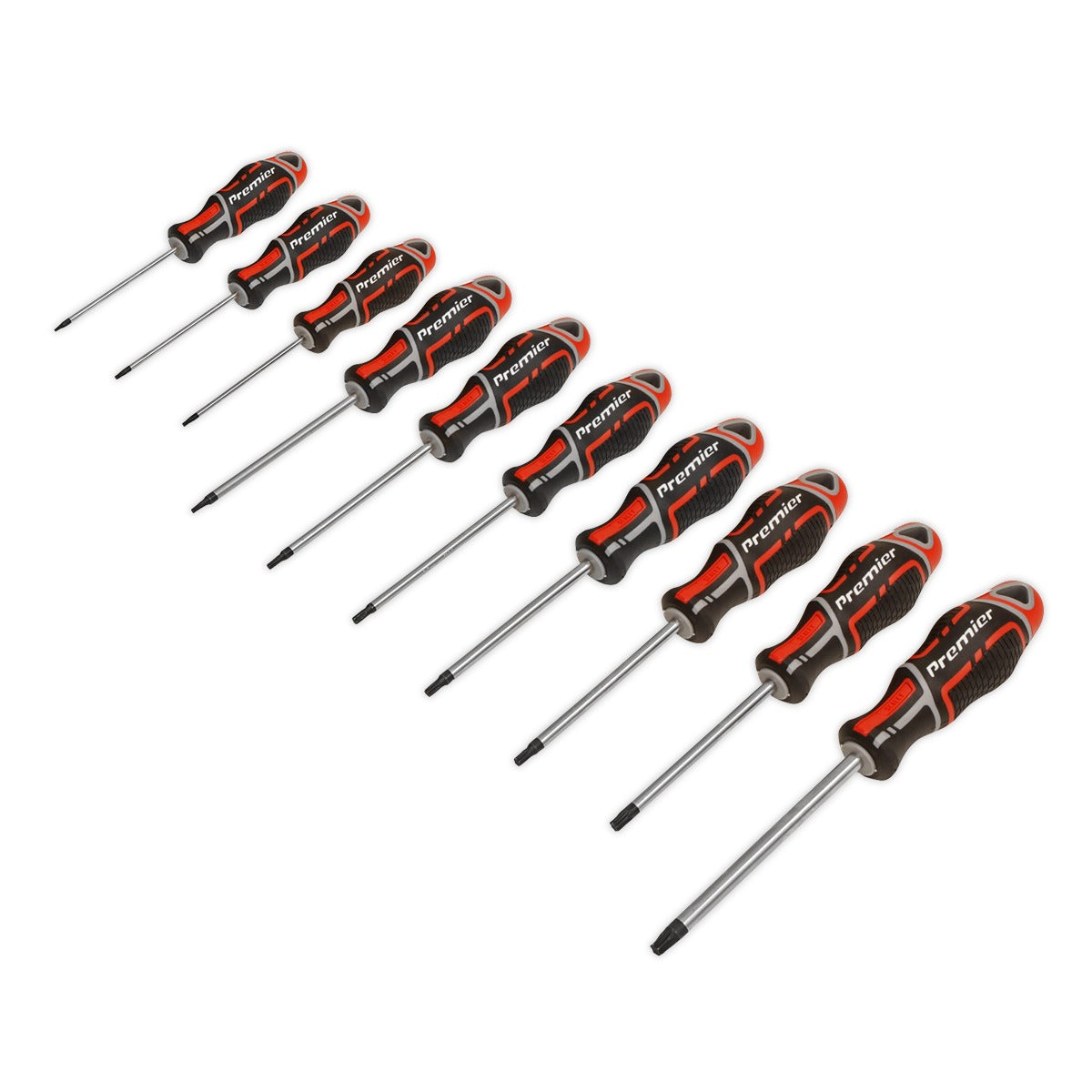 Premier GripMAX TRX-Star Screwdriver Set 10pc - Red AK4324