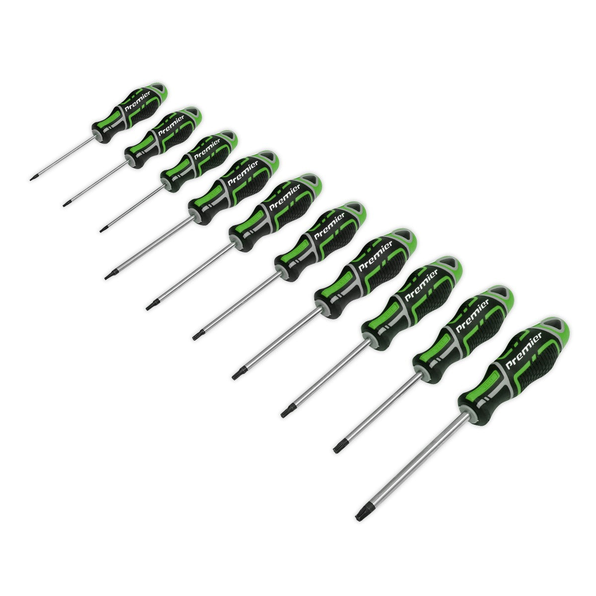 Premier GripMAX TRX-Star Screwdriver Set 10pc - Hi-Vis Green AK4324HV