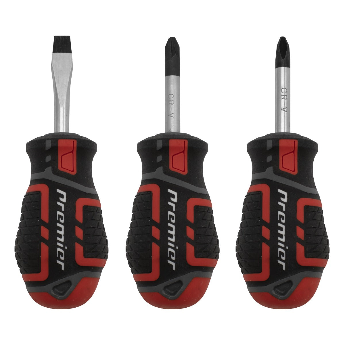 Premier GripMAX Stubby Screwdriver Set 3pc AK4328