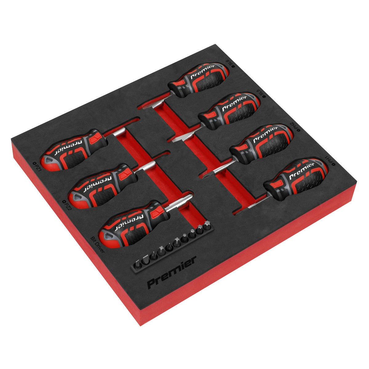Premier GripMAX Stubby Screwdriver Set 17pc AK4371