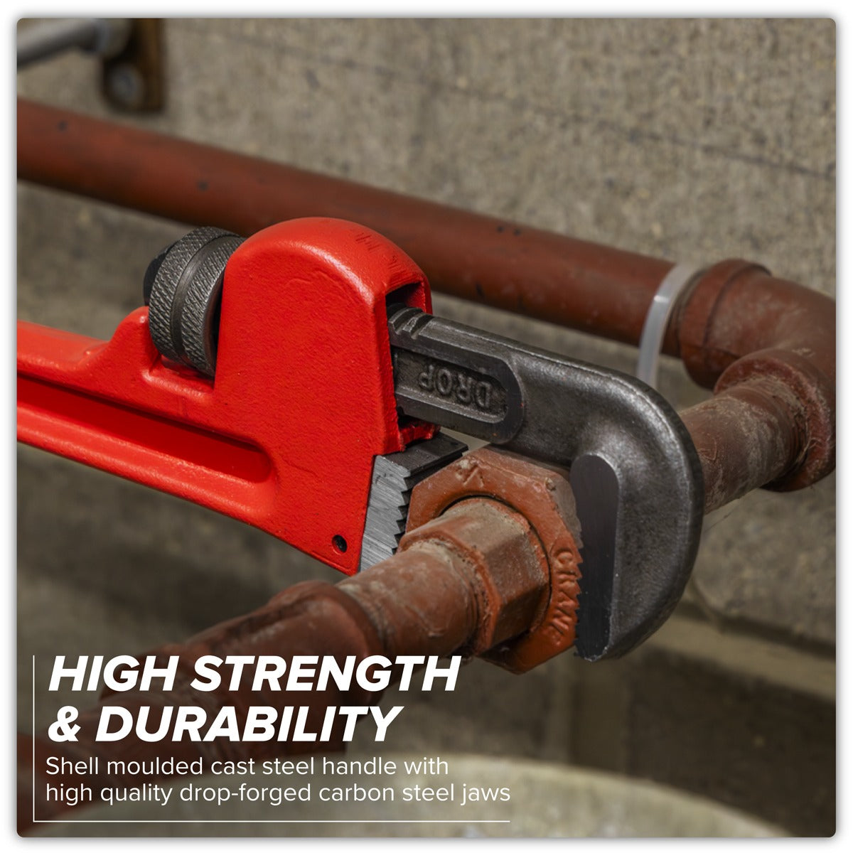 Premier Cast Steel Pipe Wrench European Pattern 300mm AK5103
