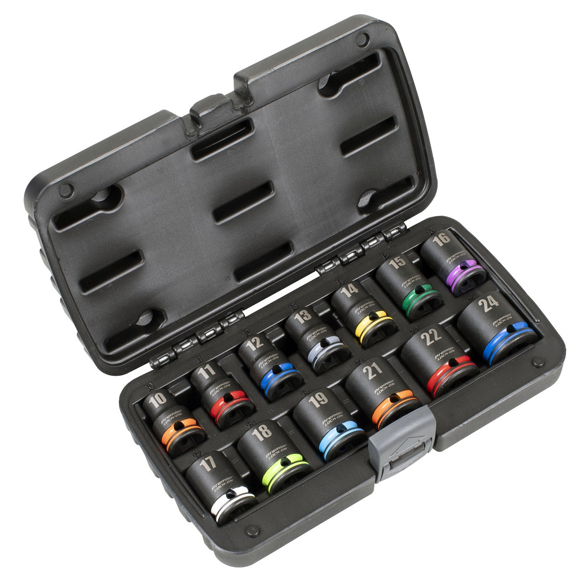 Premier Lock-On Impact Socket Set 1/2"Sq Drive 13pc 6pt Metric AK56160M