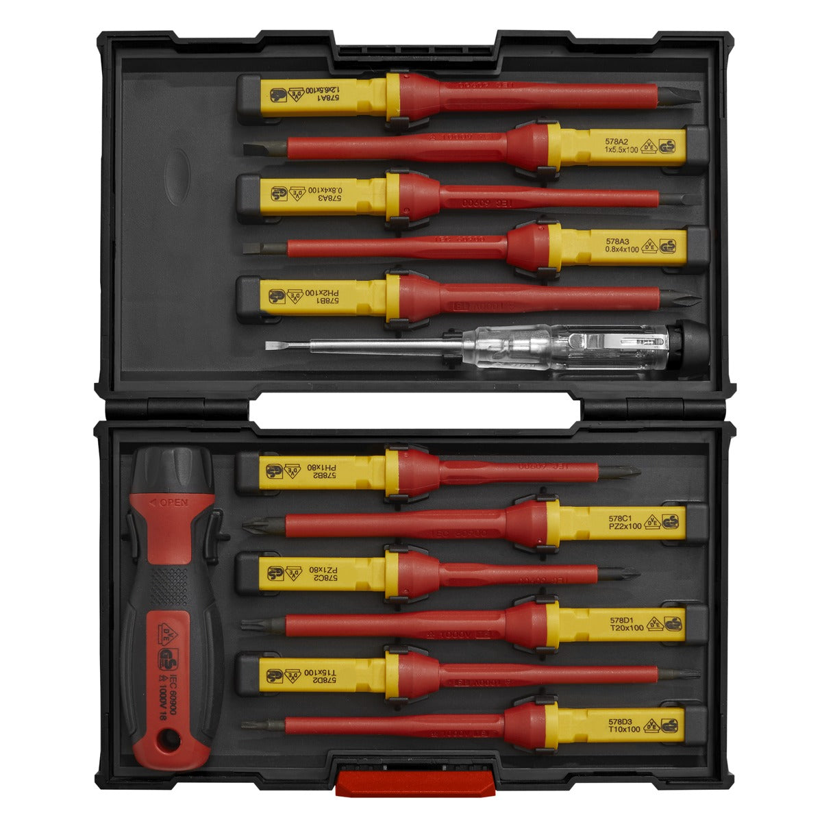 Premier Interchangeable Screwdriver Set 13pc - VDE Approved AK6128