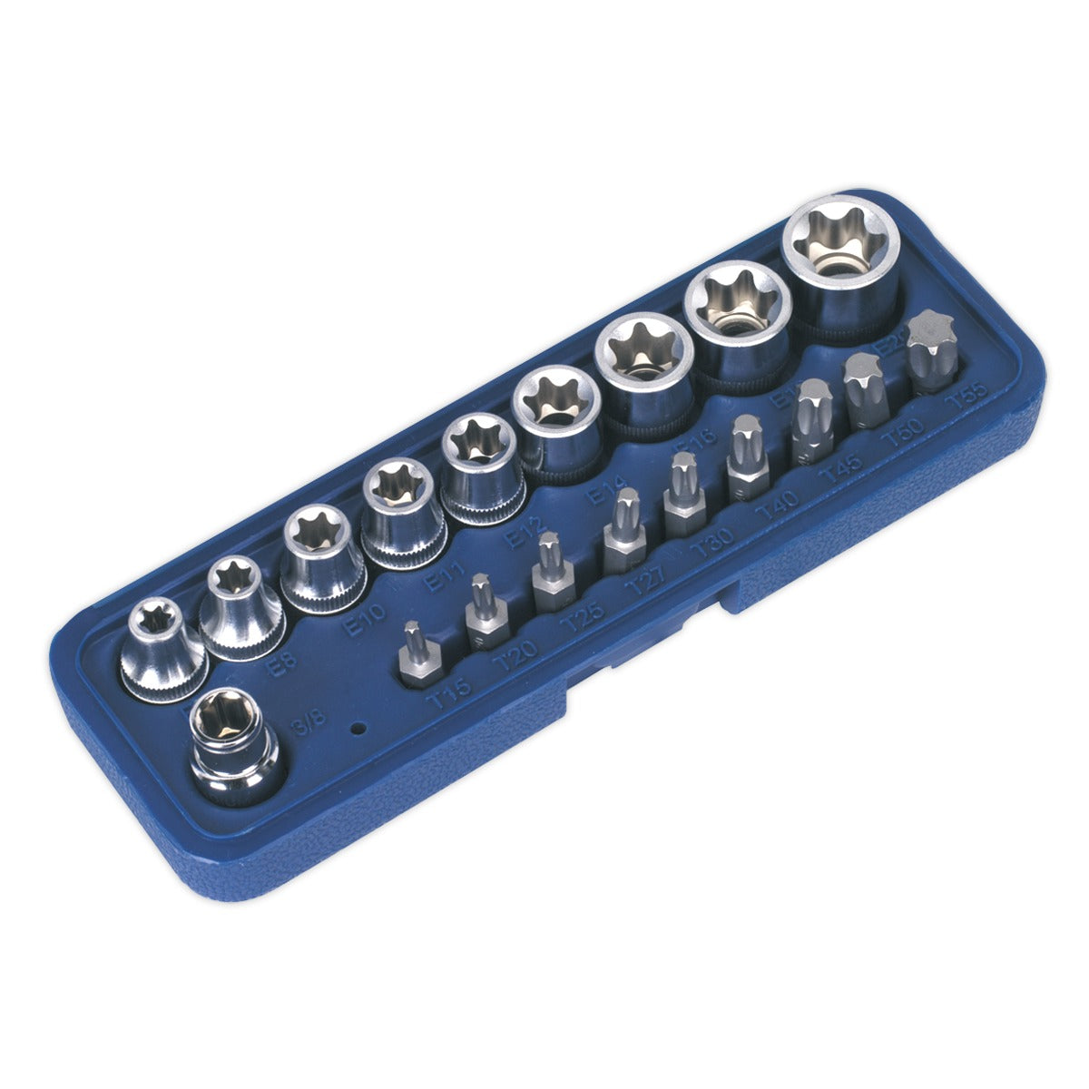 Premier TRX-Star Socket & Bit Set 3/8"Sq Drive 19pc AK6191